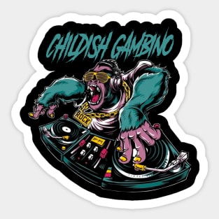 CHILDISH GAMBINO RAPPER Sticker